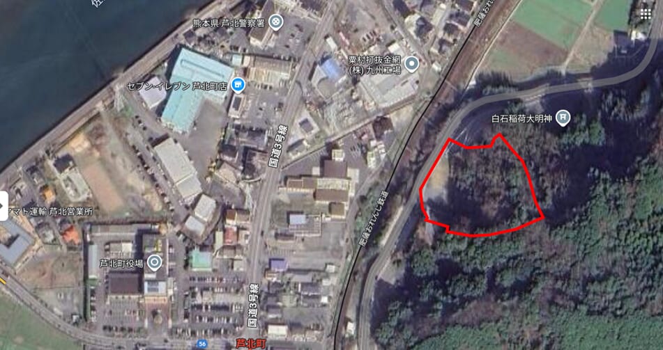熊本県の地図