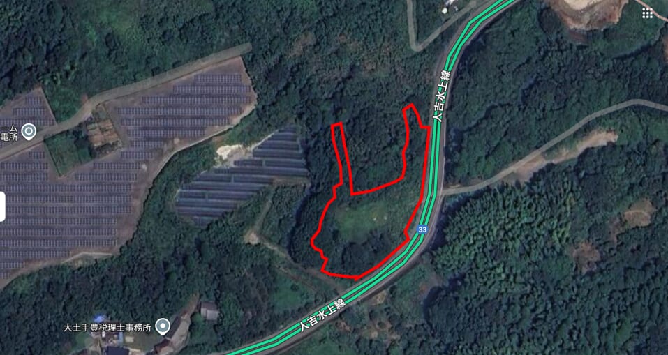 熊本県の地図